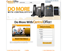 Tablet Screenshot of centraloffice.com